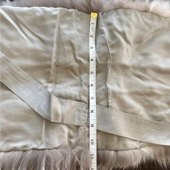 Grey Genuine Fox Fur Vintage 1950’s Stole/Shawl Wrap - Picture 7 of 9